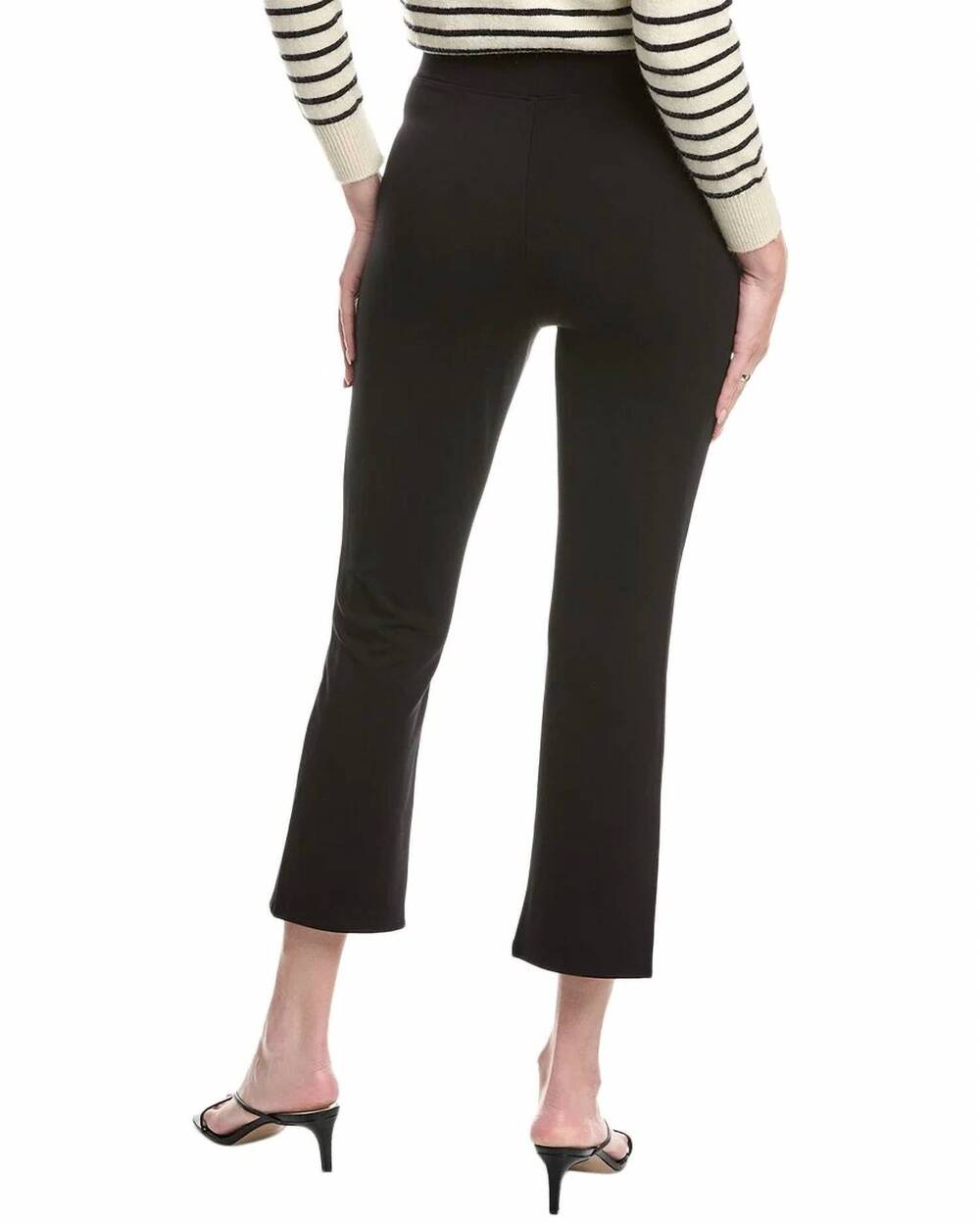 NEW L'AGENCE women's kayden high-rise pull-on kick flare pant in black - Picture 3 of 3